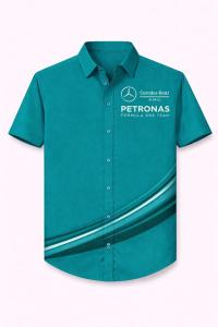 Mercedes F1 Button Down Hawaiian Shirt, summer team apparel 2026 fan gift