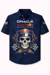 RedBull F1 Button Down Hawaiian shirt, skull racing 2026 season, fan gift