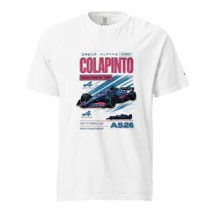Franco Colapinto #43 F1 2026 A526 White Unisex Heavyweight T-Shirt