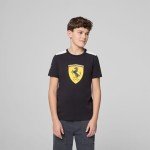 PUMA Scuderia Ferrari Black Kids T-Shirt, Size 164