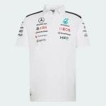 Mercedes AMG Petronas F1 2026 Men's Team Polo Shirt White