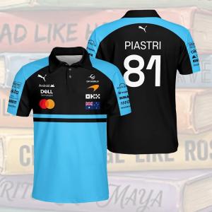 2026 Oscar Piastri McLaren Teamwear Polo - Blue