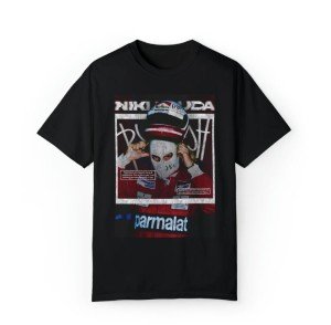 F1 Niki Lauda Graffiti Vintage Style Unisex T-shirt Formula One Merch F1 Gift
