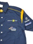 Team Spirit Renault F1 Racing Vintage Fernando Alonso Shirt Button Men's XL