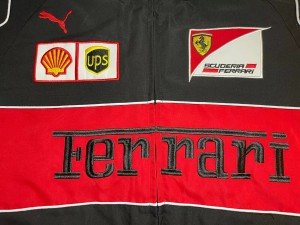 Vintage Ferrari F1 Jacket | Embroidered patches - Unisex Racing Jacket