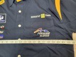 Team Spirit Renault F1 Racing Vintage Fernando Alonso Shirt Button Men's XL