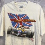 90s Nigel Mansell F1 Racing T-Shirt, Size XL