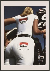 Marlboro F1 Vintage Grid Girl Wall Art Print