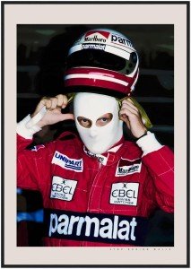 Niki Lauda Vintage Formula 1 Poster