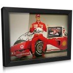 Michael Schumacher Framed Poster with Film Display
