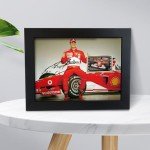 Michael Schumacher Framed Poster with Film Display
