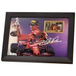 Framed Signed Leclerc Poster with Film Display