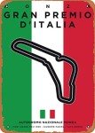 Vintage My F1 Monza Race Track Metal Sign