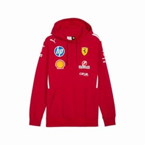 Scuderia Ferrari F1 2025 Team Hoodie - Medium Red - PUMA