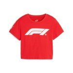 PUMA F1 Essentials Women's Baby Tee - Pop Red