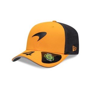 New Era McLaren Racing Lando Norris F1 9Seventy Stretch Snap Adjustable Unisex Cap, Orange, Talla Única