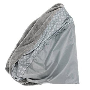Gray Donut Dog Bed Cover - Medium Size