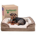 Furhaven Memory Foam Dog Bed with Washable Cover
