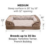 Furhaven Memory Foam Dog Bed with Washable Cover