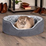 Furhaven Small Dog Bed with Washable Cover