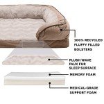 Furhaven Memory Foam Dog Bed with Washable Cover