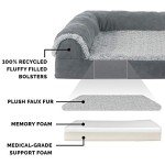 Furhaven Memory Foam Dog Bed with Washable Cover