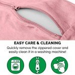 Furhaven 35" Memory Foam Dog Bed - Pink