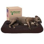 Furhaven Orthopedic Dog Bed in Chocolate, Large