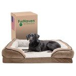Furhaven Jumbo Orthopedic Dog Bed with Bolsters