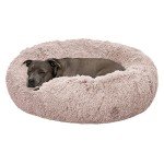 Furhaven 36" Round Calming Dog Bed - Taupe