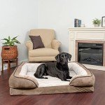 Furhaven Jumbo Orthopedic Dog Bed with Bolsters