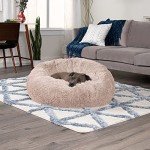 Furhaven 36" Round Calming Dog Bed - Taupe