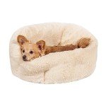 Cozy Round Self-Warming Pet Bed for Dogs & Cats