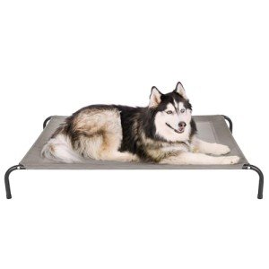 FurHaven Elevated Cooling Dog Bed – XL Grey