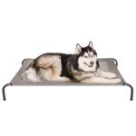 FurHaven Elevated Cooling Dog Bed – XL Grey