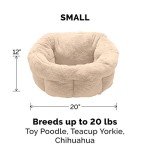 Cozy Round Self-Warming Pet Bed for Dogs & Cats
