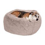 Cozy Plush Dog Bed for Medium/Large Dogs