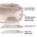 Cozy Plush Dog Bed for Medium/Large Dogs