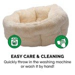 Cozy Round Self-Warming Pet Bed for Dogs & Cats