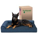 Furhaven Jumbo Orthopedic Dog Bed with Bolsters