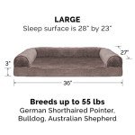 Orthopedic Dog Bed with Removable Bolsters - Driftwood