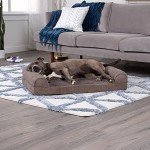 Orthopedic Dog Bed with Removable Bolsters - Driftwood