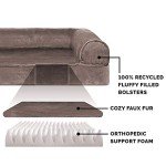 Orthopedic Dog Bed with Removable Bolsters - Driftwood
