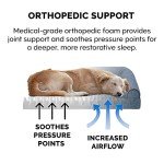 Furhaven Jumbo Orthopedic Dog Bed with Bolsters
