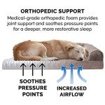 Orthopedic Dog Bed with Removable Bolsters - Driftwood