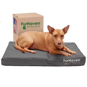 Furhaven Water-Resistant Orthopedic Dog Bed - Stone Gray