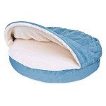 Furhaven 26" Round Orthopedic Dog Bed - Blue