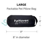 Furhaven Foldable Outdoor Dog Bed with Carry Bag