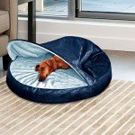 Furhaven 26" Round Orthopedic Dog Bed - Navy