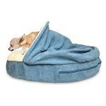 Furhaven 26" Round Orthopedic Dog Bed - Blue